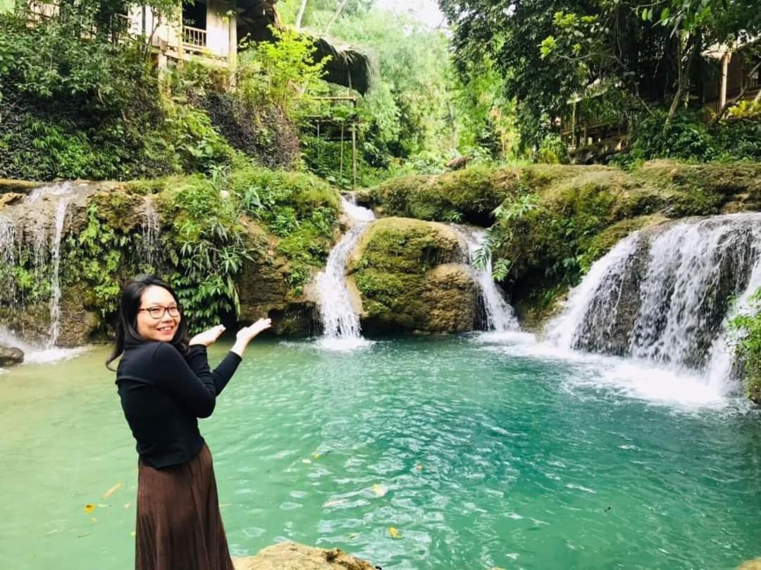 Lepont Mu Waterfall Bungalow Hòa Bình Exteriér fotografie
