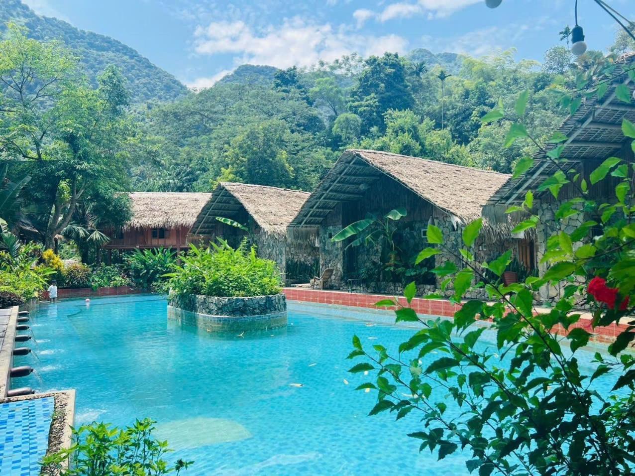 Lepont Mu Waterfall Bungalow Hòa Bình Exteriér fotografie
