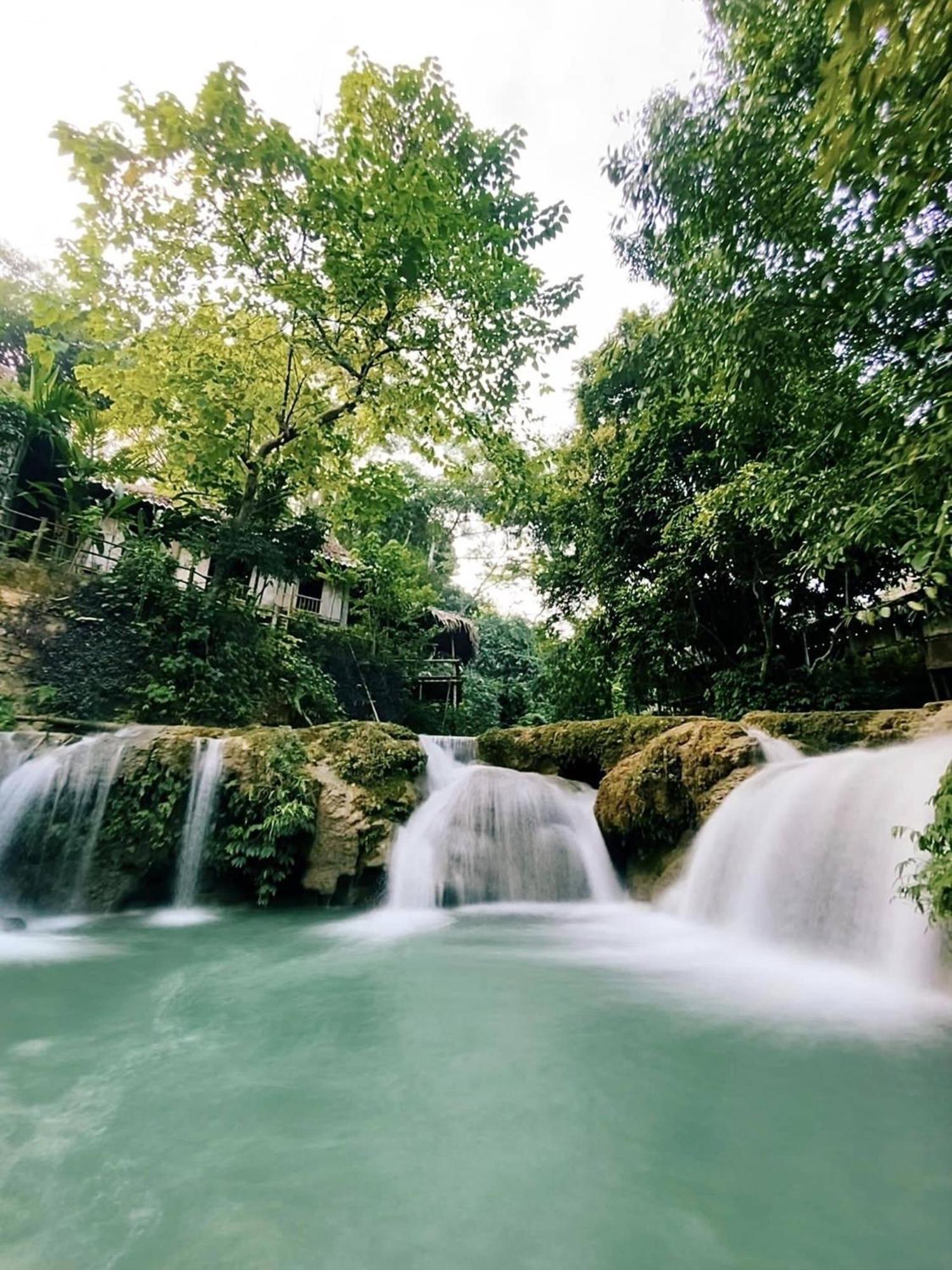Lepont Mu Waterfall Bungalow Hòa Bình Exteriér fotografie